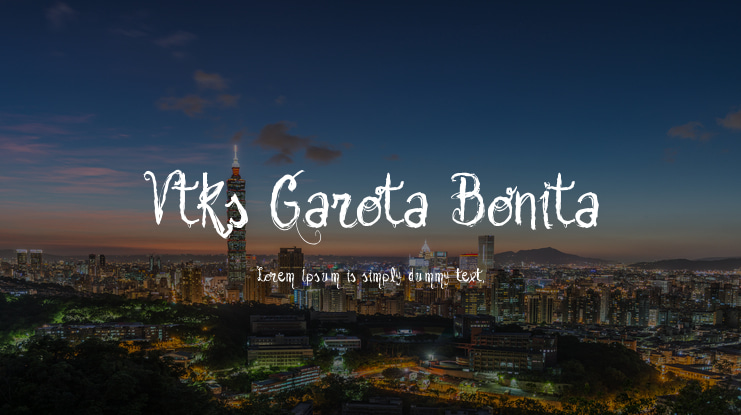 Vtks Garota Bonita Font