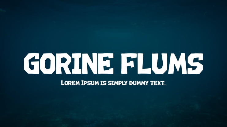 GORINE FLUMS Font