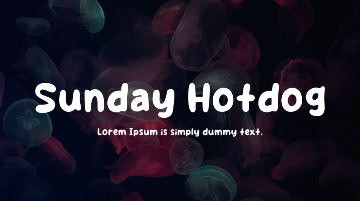 Sunday Hotdog Font