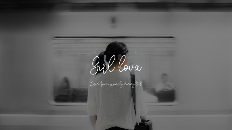 Girl lova Font