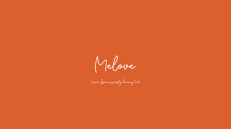 Melove Font