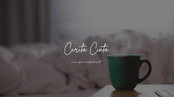 Cerita Cinta Font