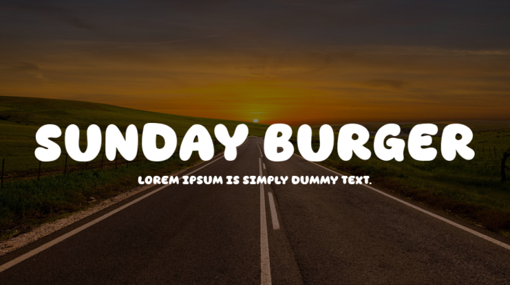 Sunday Burger Font