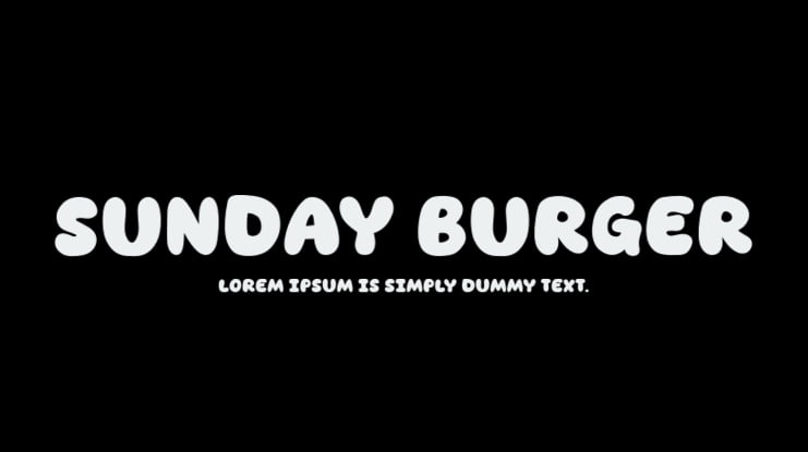 Sunday Burger Font