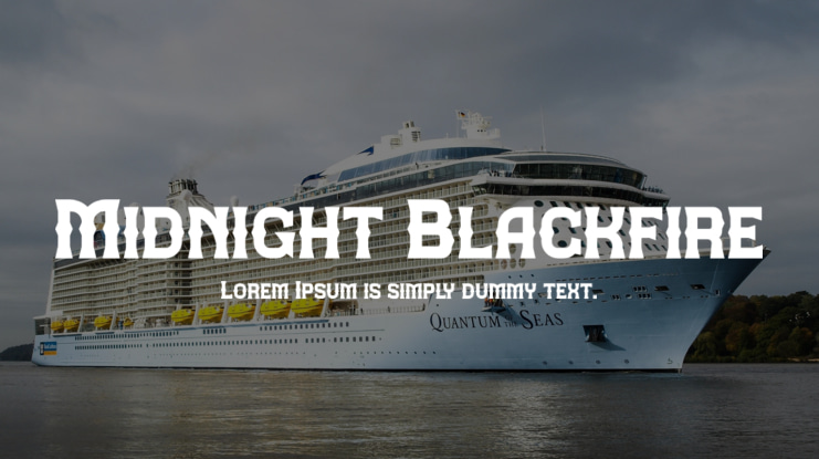 Midnight Blackfire Font