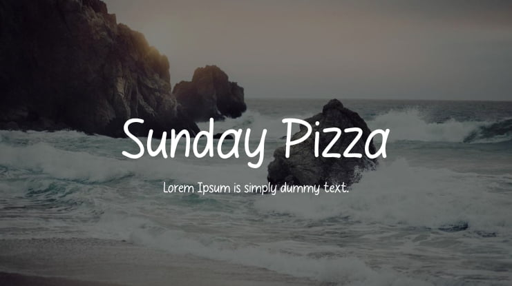 Sunday Pizza Font