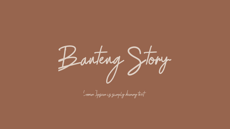 Banteng Story Font