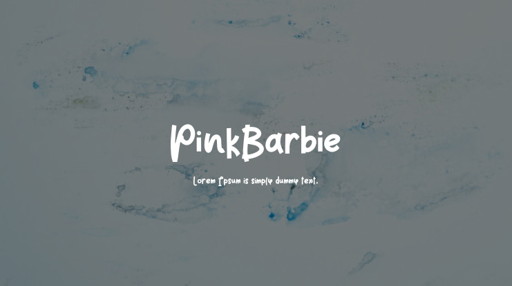 PinkBarbie Font