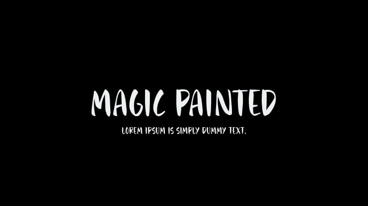 Magic Painted Font