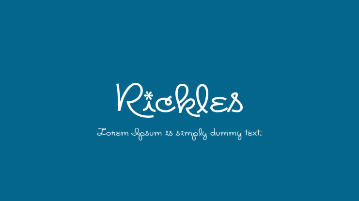 Rickles Font