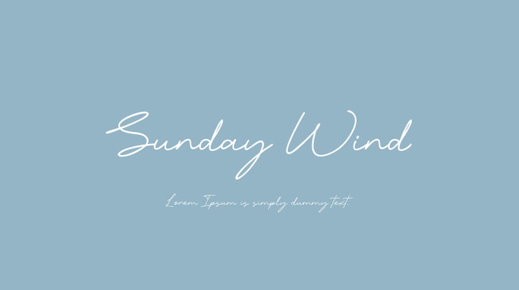Sunday Wind Font