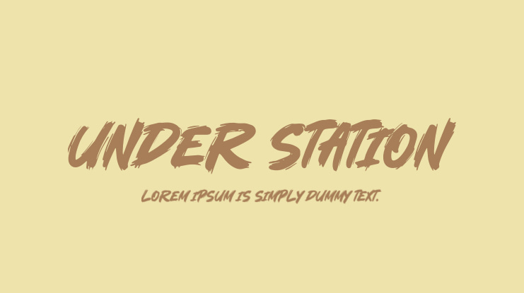 Under Station Font