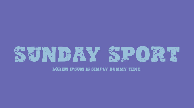 Sunday Sport Font