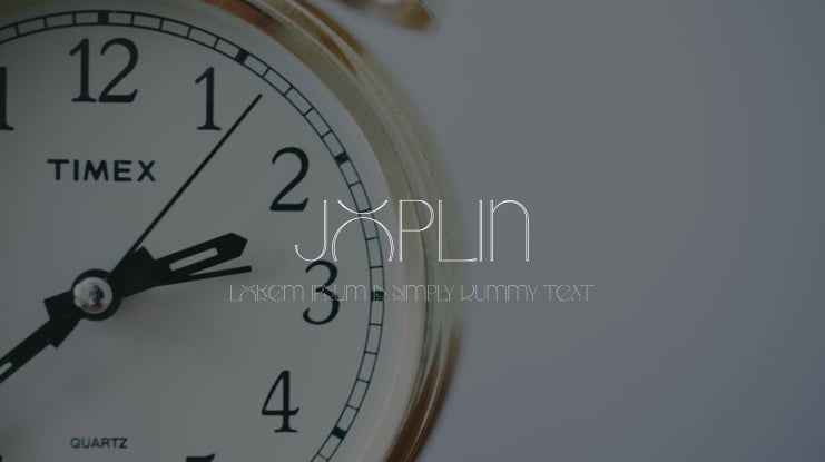 Joplin Font