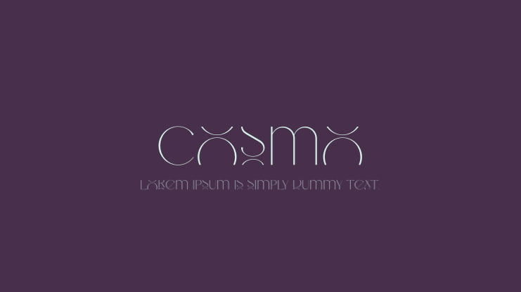 Cosmo Font
