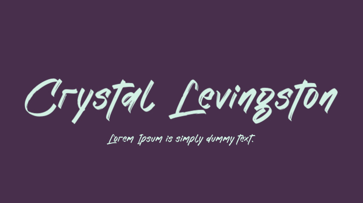 Crystal Levingston Font