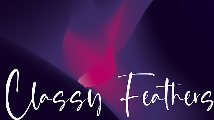 Classy Feathers Font