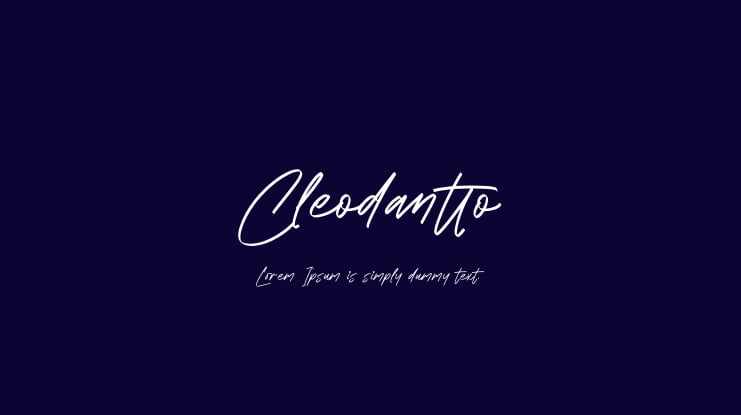 Cleodantto Font