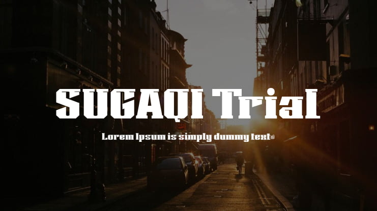 SUGAQI Trial Font