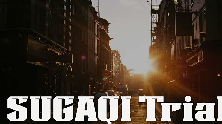 SUGAQI Trial Font