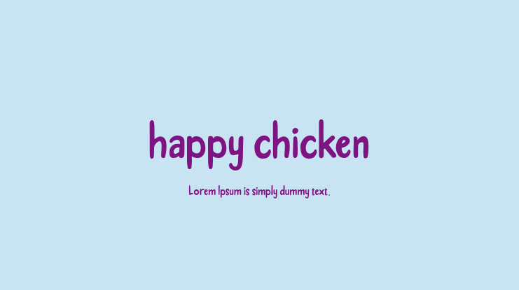 happy chicken Font