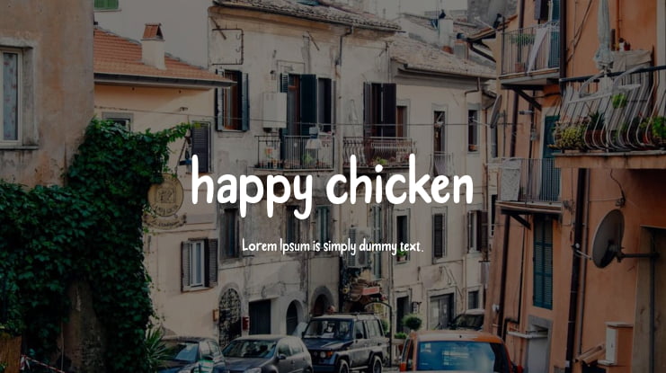happy chicken Font