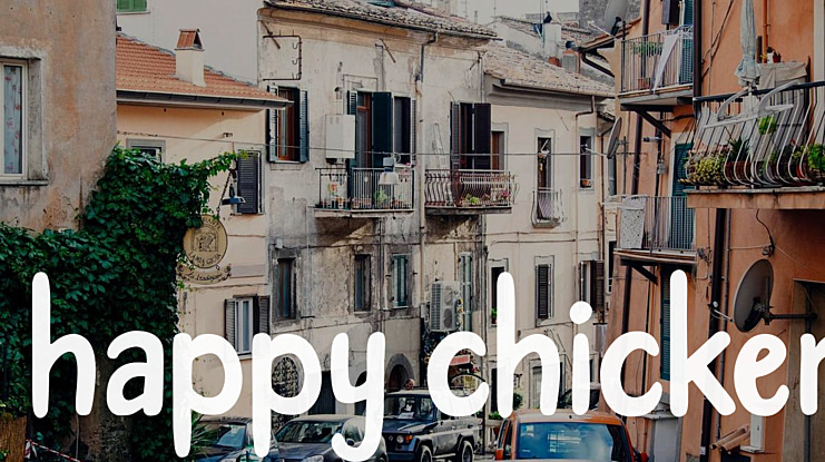 happy chicken Font