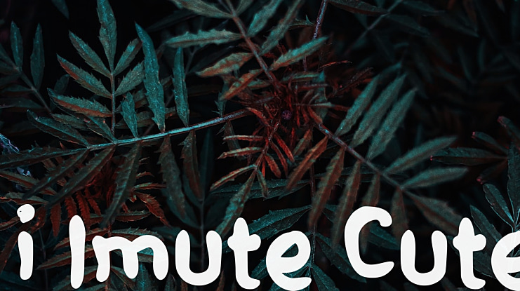 i Imute Cute Font