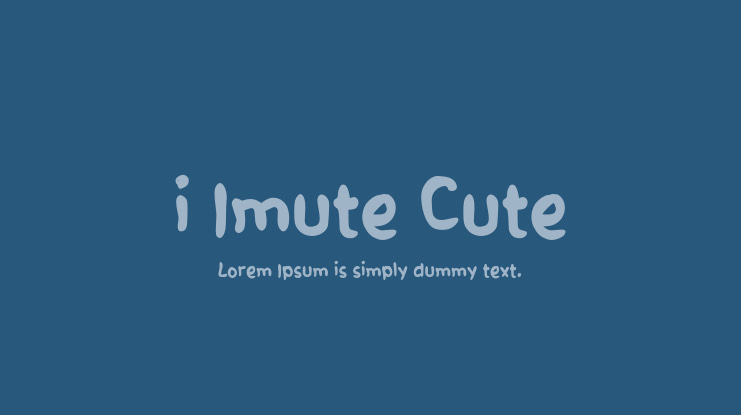 i Imute Cute Font
