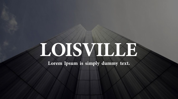 LOISVILLE Font