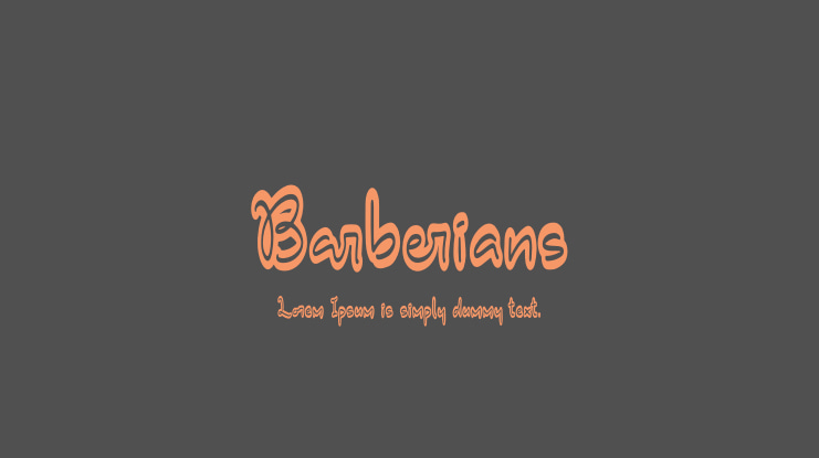 Barberians Font Family