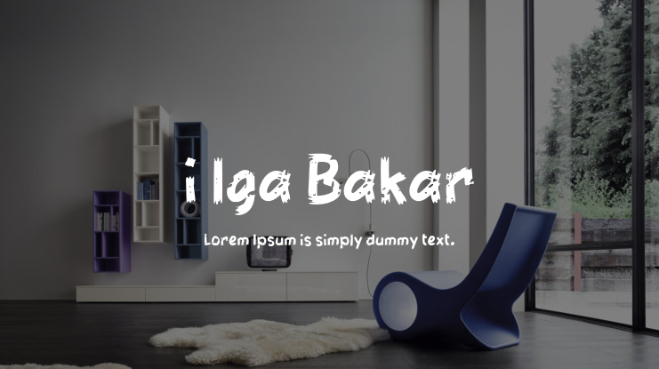 i Iga Bakar Font