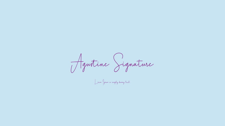 Agustine Signature Font
