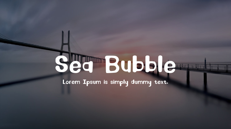 Sea Bubble Font