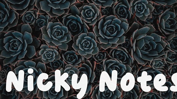 Nicky Notes Font