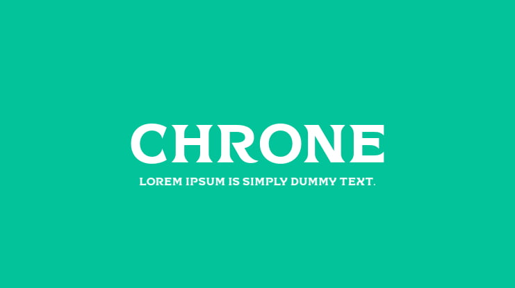 Chrone Font