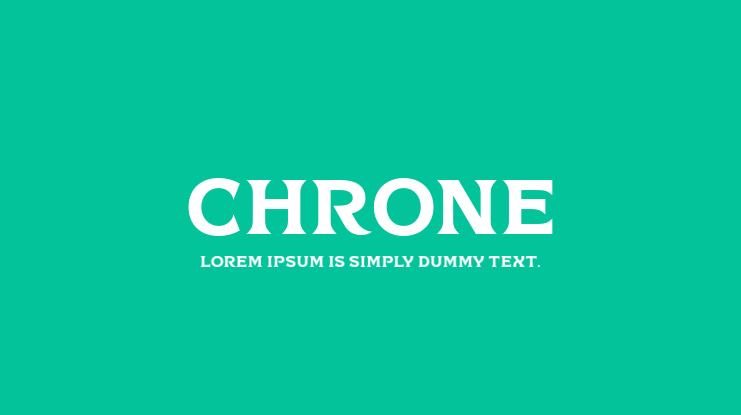 Chrone Font