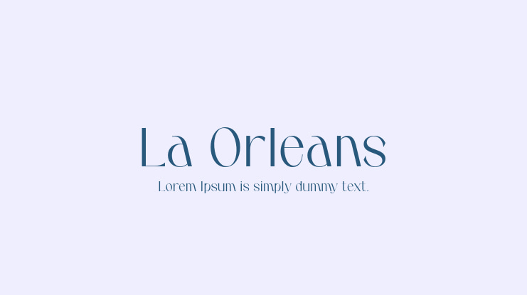 La Orleans Font