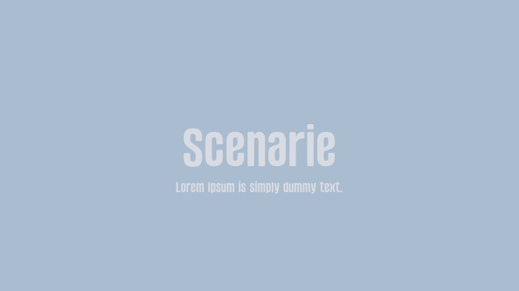 Scenarie Font Family