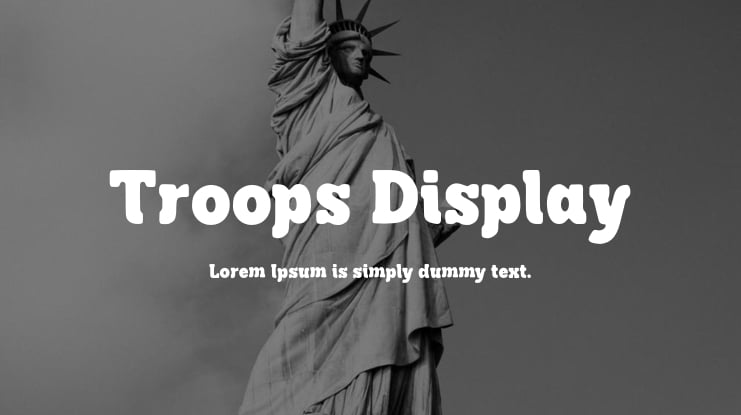 Troops Display Font