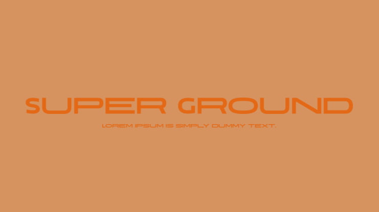 Super Ground Font