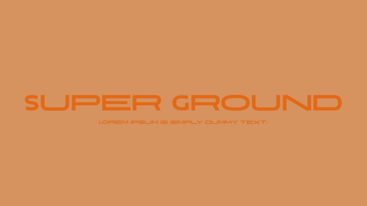 Super Ground Font