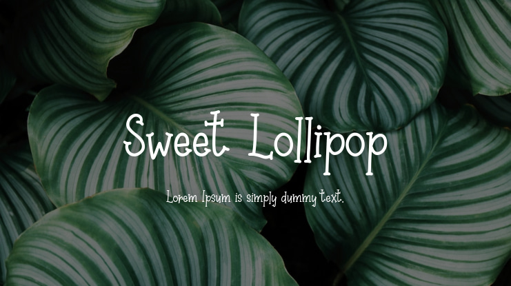 Sweet Lollipop Font