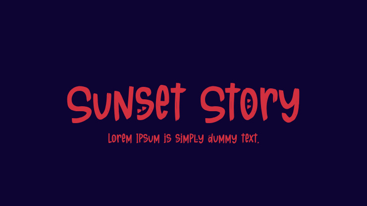 Sunset Story Font