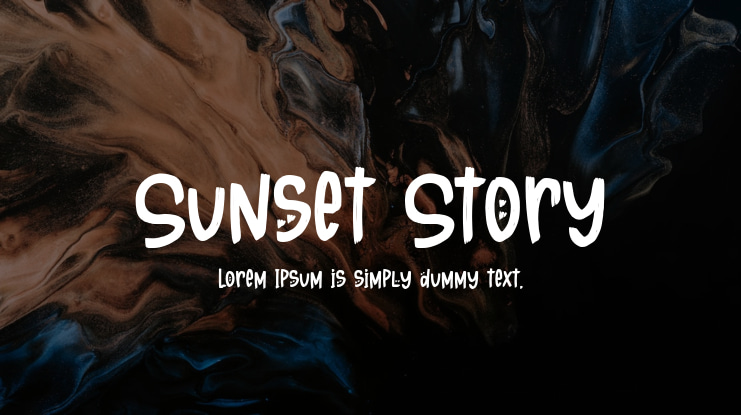 Sunset Story Font