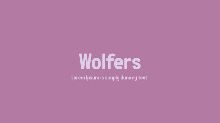 Wolfers Font