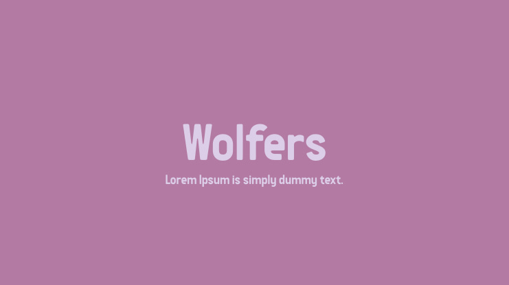 Wolfers Font