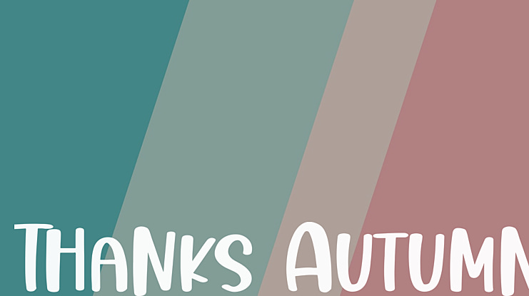 Thanks Autumn Font