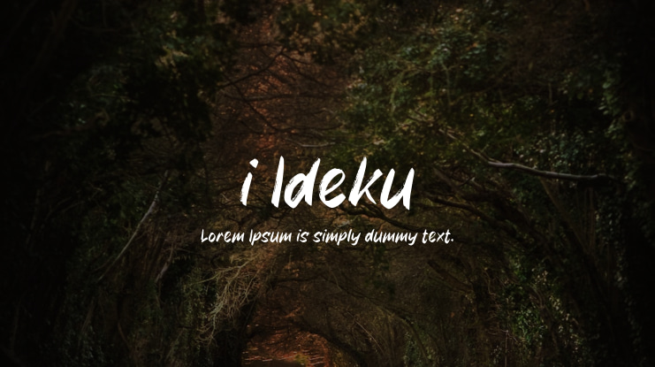 i Ideku Font