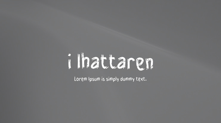 i Ihattaren Font